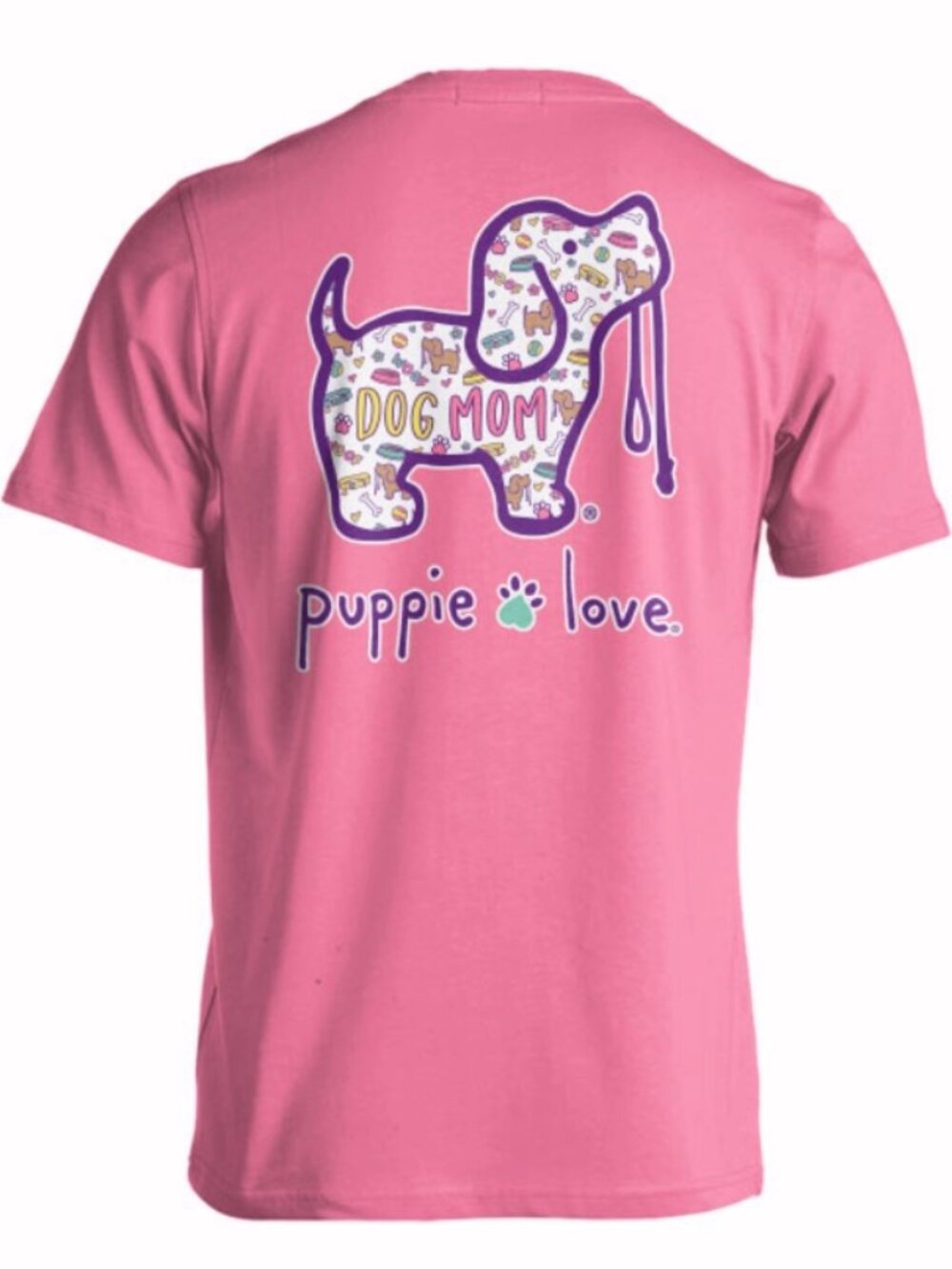 Puppie Love Dog Mom Short Sleeve T-Shirt - NEW Fast Ship